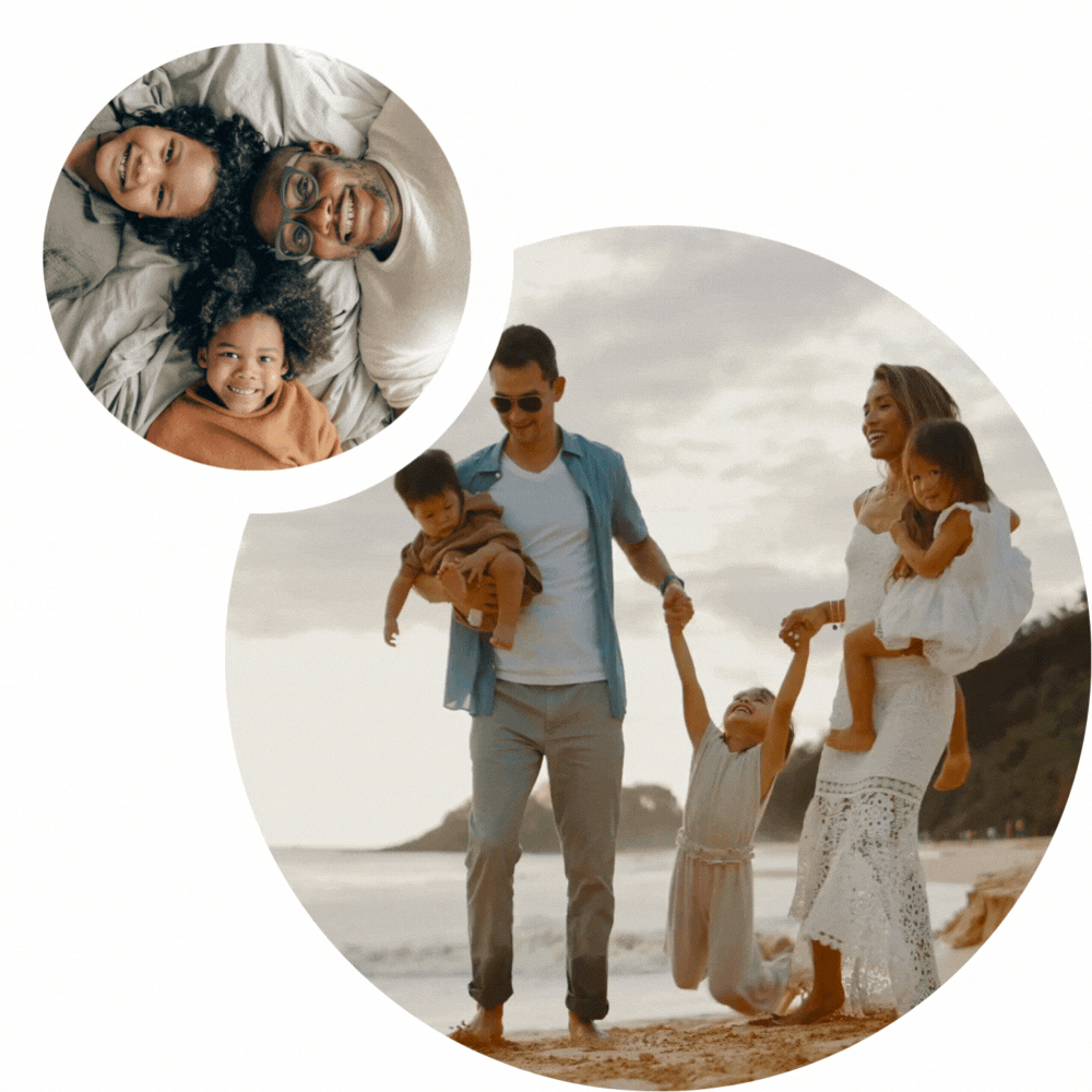 Fampreneur Website Graphic family enjoying free time